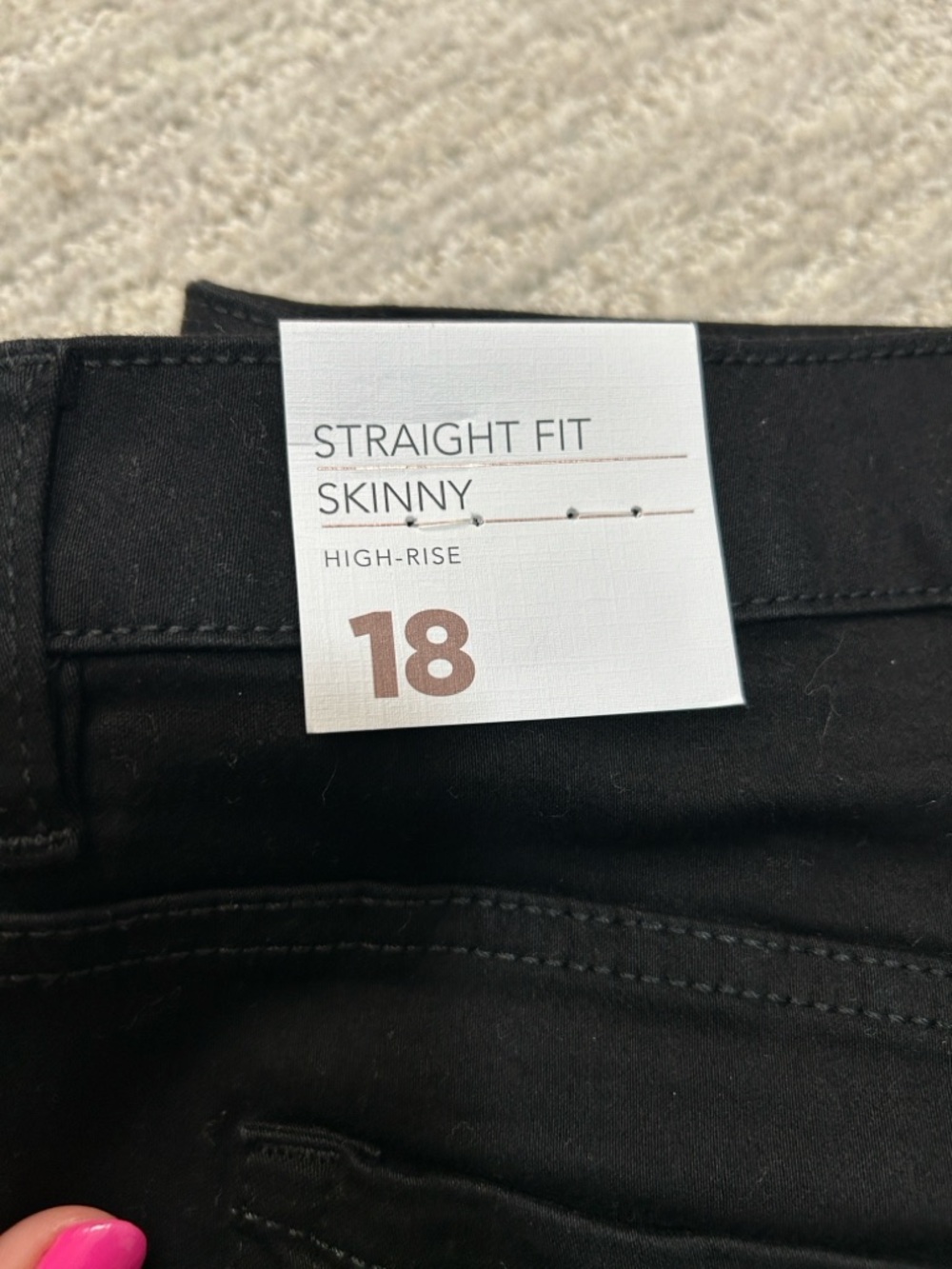 Lane Bryant Black Skinny High-Rise Pants